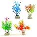 COMSUN 10 Pack Artificial Aquarium Plants, Small Size 4 to 4.5 inch Approximate Height Fish Tank Decorations Home Décor Plastic