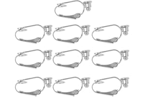 10Pcs Clip-on Earring Converter with Easy Open Loop for and Turn Any Studs or Pierced Into Clip on Paint by Numbers for Adult