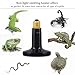 Wuhostam 100W 2 Pack Infrared Ceramic Heat Lamp,Black Reptile Emitter Bulb for Pet Coop Heater Chicken Lizard Turtle Brooder Aquarium Snake No Harm No Light