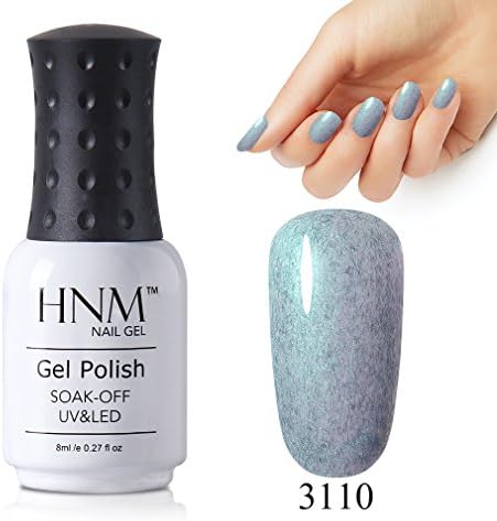 Shell Faux Fur Gel Polish HNM UV LED Soak Off Colourful Pearl Effect Gel Nail Varnish Gloss Fantastic Nail Art Salon Manicure Pedicure Lacquer 8ML (3110)