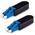 Comm cable LC Fiber Optic Loopback Adapter - LC Singlemode 9/125 Tester Adapter - Blue 2 Pack