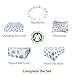 Organic Cotton Portable Playard Fitted Sheet, 27” x 39” x 5” to Fit Pack ‘n Play for Babies & Toddlers, Turtle Print (Blue)