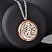HooAMI Rose Gold Sky Clouds Aromatherapy Essential Oil Diffuser Necklace Pendant Locket Jewelry