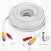 WildHD 4x200ft BNC Cable All-in-One Siamese Video and Power Security Camera Cable Extension Wire Cord with 2 Female Connetors for All HD CCTV DVR Surveillance System (White)