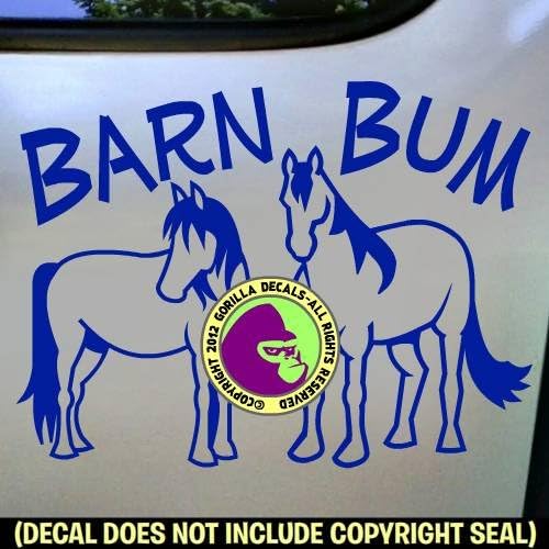 Amazon Com The Gorilla Farm Barn Bum Funny Horse Equine Vinyl
