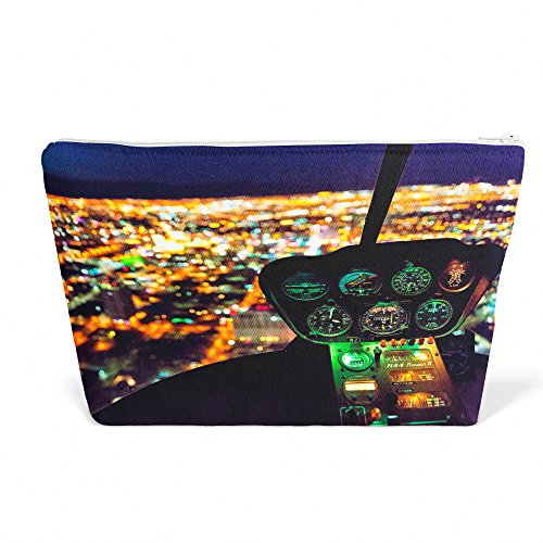 Westlake Art - Night Helicopter - Pen Pencil Marker Accessory Case - Picture Photography Office School Pouch Holder Storage Organizer - 125x85 inch (740D8)