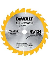 DeWalt dw9154 6 1 2-inch, 24 dientes ATB Framing Hoja de sierra con 5 8-inch Arbor