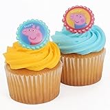 Peppa Pig Cupcake Rings - Pack of 12