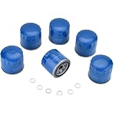 FLTRUCKTOP 6PCS 26300-35503 21513-23001 Oil Filter &amp; Drain Plug Gasket | fits for hyundai Elantra Santa Fe Sonata Accent Kona and Kia Forte Forte5 1997-2024 Replaces 26300-35504 MZ690116