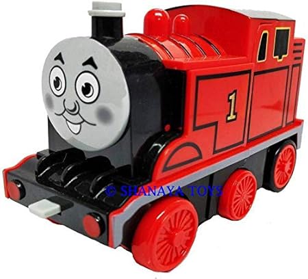 Shanaya Toys 2 in 1 Deformation Cartoon Character Train Robot Toy with Collision and Pull Back Feature Die Cast Toys for Kids (RED)