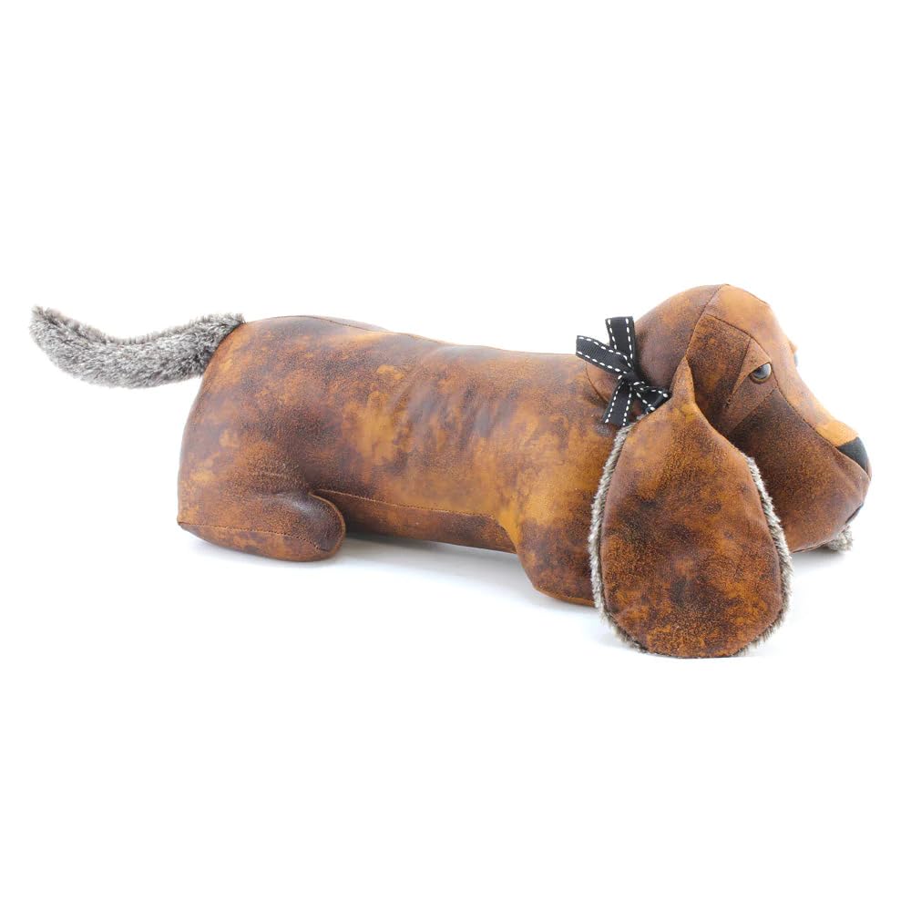Lesser & Pavey Faux Leather Dachshund Doorstop, Brown, one size, LP29927