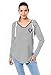 Brands NFL Women's V-Neck Hoodie Pullover Stripe Sweatshirt, Team Color