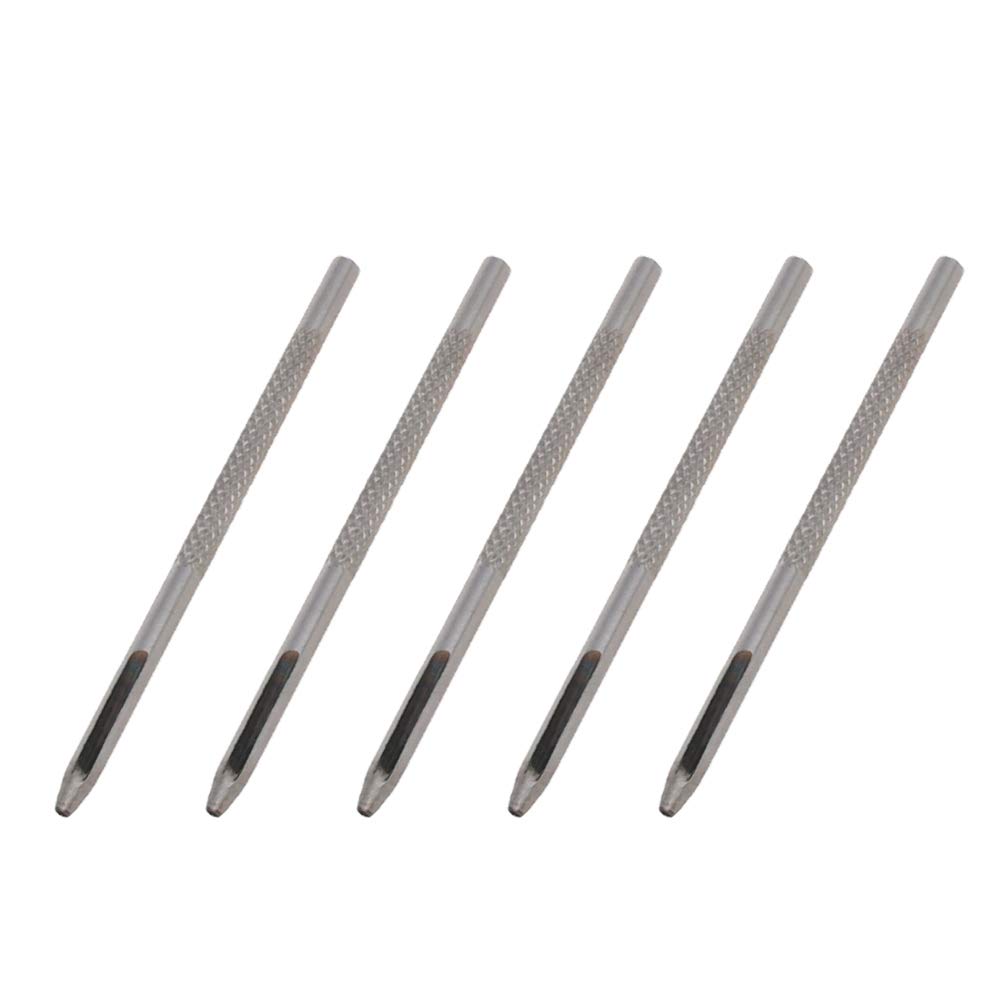 Utoolmart Leather Craft Hollow Hole Punch, Round Hollow Punch, Craft Punch Tool, Hollow Hole Punch Cutter Tool, Round Carbon Steel Leather Craft Hole Punch, 1.5mm Hole Punch, 5 Pcs