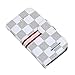 RAYTOP Luxury Brand Designer White Checks Leather Wallet Cases for Apple iPhone 4 4s Women Men Red Striped Plaid Stylish Chic Classy Cheap