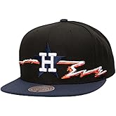 Mitchell & Ness Houston Astros MLB Life Line Coop Snapback Hat Cap - Black/Navy
