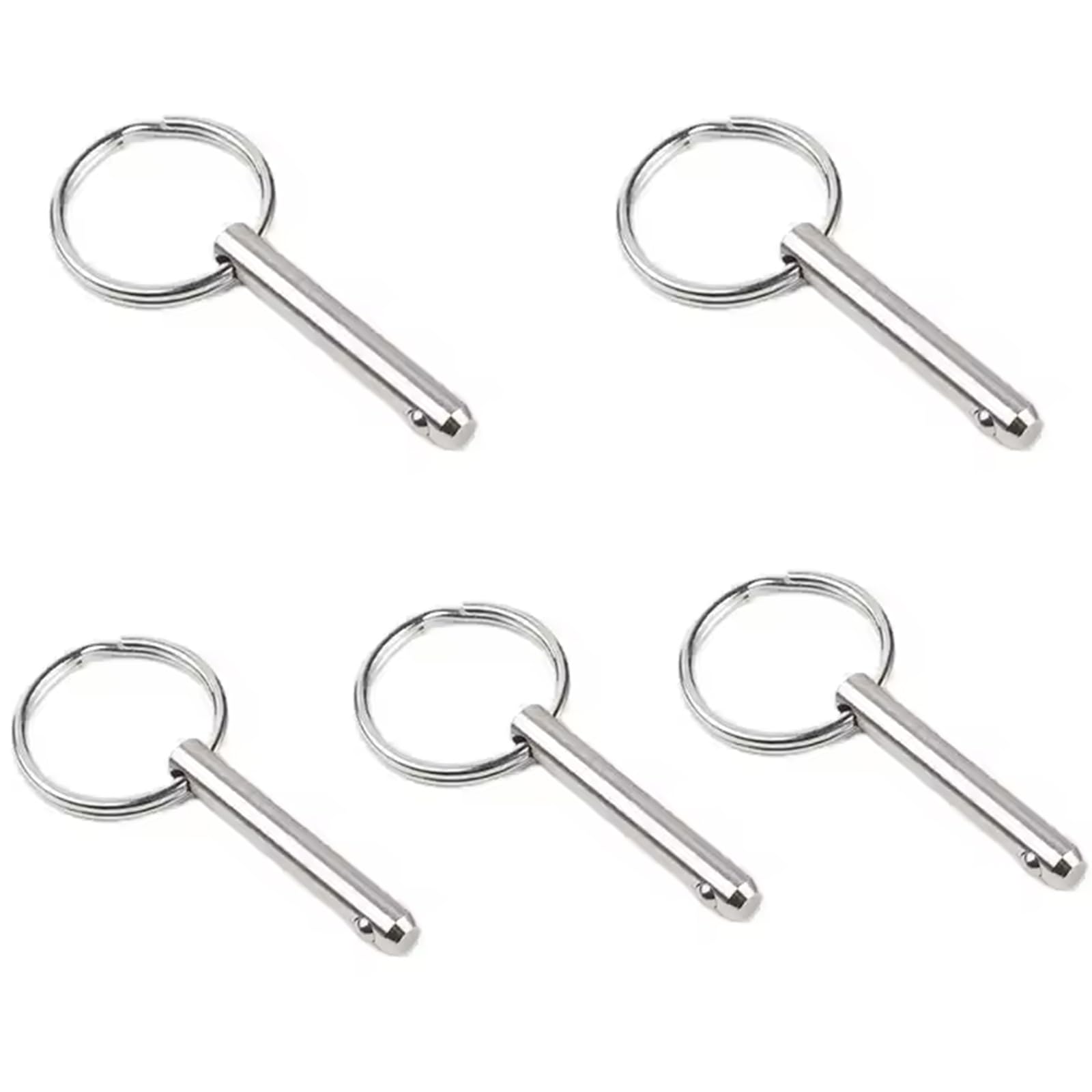 5 Pcs Quick Release Pins, 6mm x 70mm Carbon Steel Safety Pin Locking Pins Hardware for Boat, Mechanics