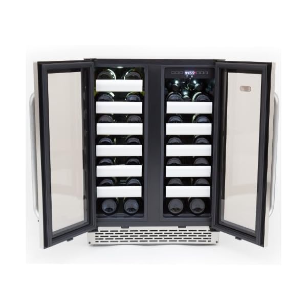Whynter-BWR-401DS-40-Bottle-Stainless-Steel-Dual-Zone-Built-Wine-Refrigerators-Elite-Series-with-Seamless-Doors