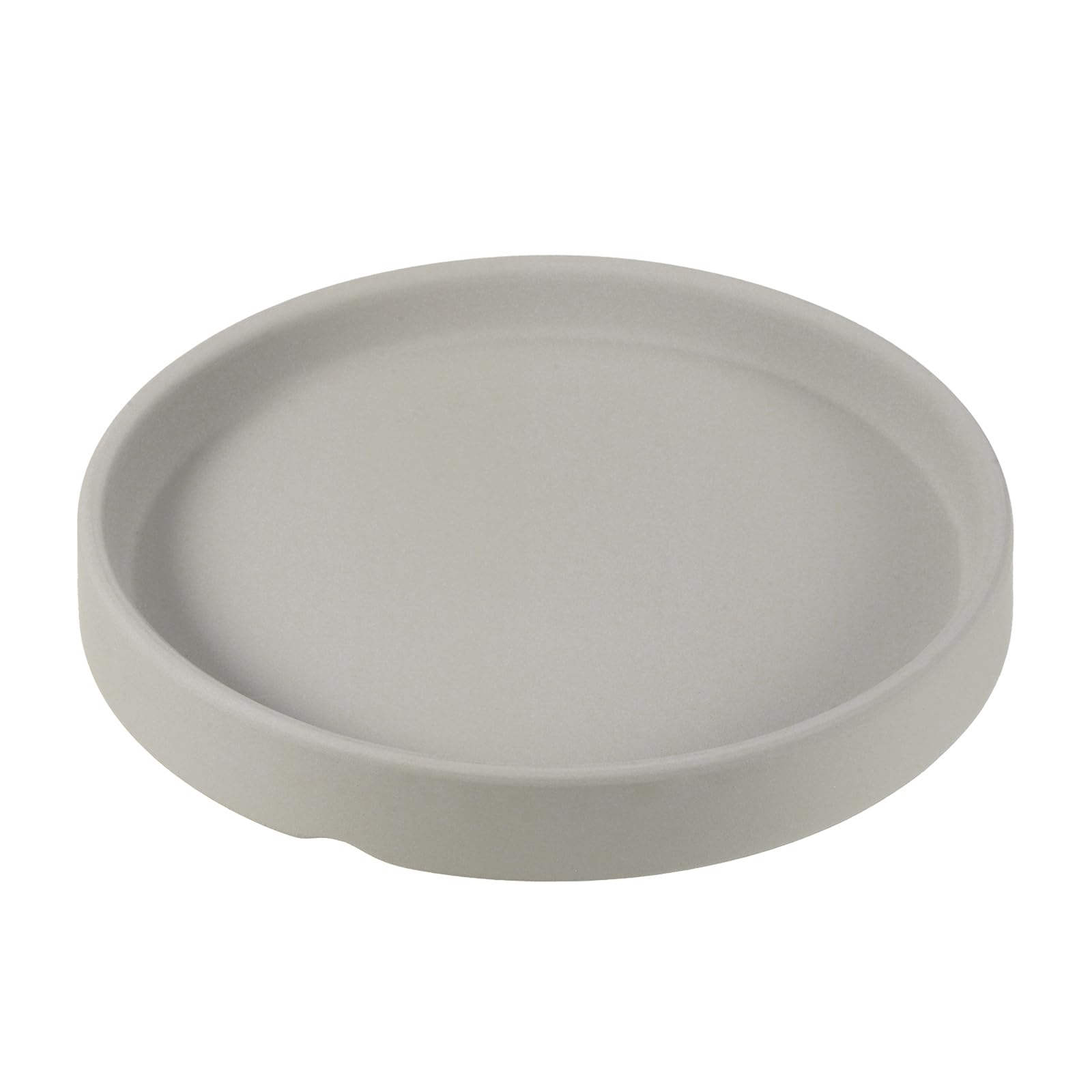 PATIKIL Plant Pot Saucer 5 Inch OD, Ceramic Round Flower Drip Tray for Indoor Outdoor, Light Gray โ image 1