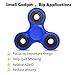 SENQIAO Tri Fidget Hand EDC Finger Spinner Toy Stress Reducer with Premier Ceramic bearing For ADD, ADHD, Anxiety, and Autism Adult Children (Blue)