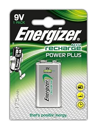 Energizer 626177 - Pilas recargables (NiMh, 9 V, 175 mAh)