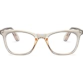 2SeeLife Blue Light Reading Glasses for Men & Women – Small-Medium Fit, Sturdy Frame, Spring Hinges, Premium Readers, Peach, +1.00
