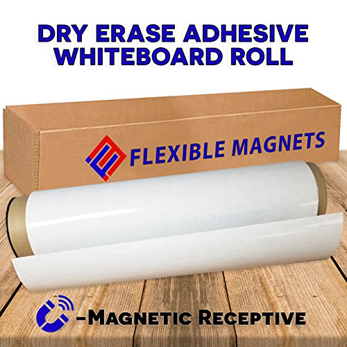 Dry Erase Board with Adhesive Back. White Board Dry Erase Vinyl Wall