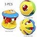 FOREAST 3 Pcs Baby Rattle Ball Toys Colourful Shaking Bell Developmental Rolling Balls Newborn Handbells Infant Gift