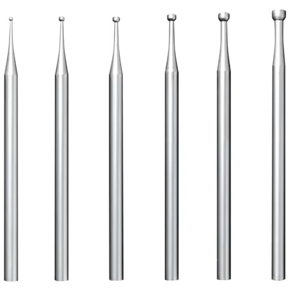 Tsudoku Round Cup Burr 3/32Inch Shank Jewelry Making Burs Wire Rounder Bits Silver 6Piece