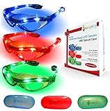 Super Bright LED Glasses with light Spiderman Design, Great Flashing sunglasses for Party or Spiderman Toys Gift