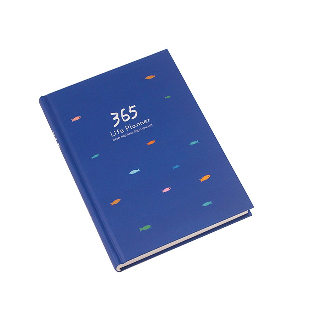 Creative Notebook Hard Cover 365 Days Yearly Monthly Daily Planner Organizer Cute Diary