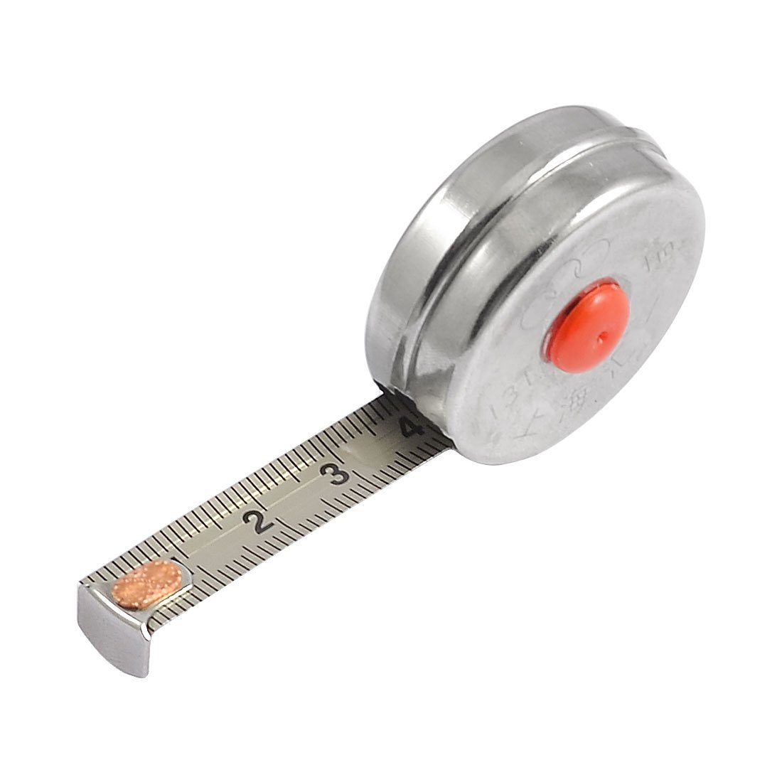 Sourcingmap 1M x 10mm Retractable Steel Ruler Tape Metric Measuring Tool