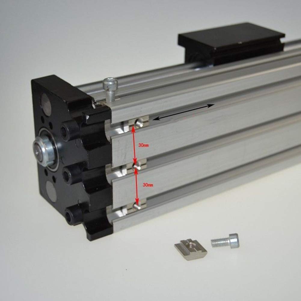 TOPCHANCES 100mm Travel Length Linear Stage Actuator DIY CNC Router