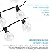 sunvito 25Feet String Lights with 25 G40 Clear Globe Bulbs + 2 Spare Bulbs,Connectable Indoor/Outdoor String Lights for Party Patio Backyard Garden Bistro Cafe Gazebo Porch Tents Decor (transparent)