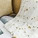 jinchan Sheer Curtains Floral Embroidered for Living Room Yellow Girls Room Rod Pocket Natural Style Window 1 Pair 84 inch