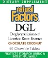 DGL Licorice Root Extract Chocolate Coconut 90 Chewable Tablets