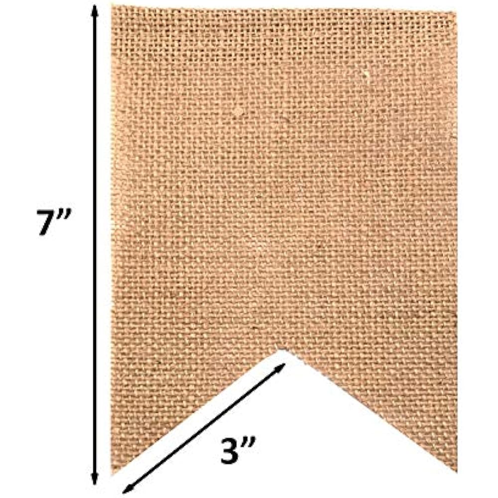 Its Party Time 40pcs Burlap Banner And Baby Shower Burlap Banner