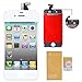 WEELPOWER LCD Touch Screen Digitizer Glass Replacement Assembly for iPhone 4 (GSM Version)with Repair Tool (White)