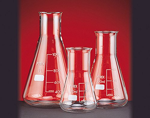 SCILABWARE090682 Flask 50ml Borosilicate Glass Block, No Collar Large