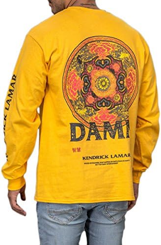 Yellow Kung Fu Kenny Damn Long Sleeve T-Shirt as Worn by Kendrick Lamar