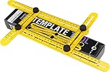 Maxform Easy Angle Ruler, Angle-izer Template Tool, Perfect for Difficult Angles, Helps Eliminate Mistakes, Saves Time, Laying Floors, For Hanging Tile, Cutting Stone and More with Storage Bag