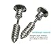 yueton 3 Pair Men Unisex Stainless Steel Piercing Cross Screws Ear Stud Earrings