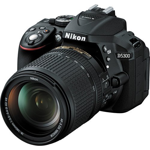 Nikon D5300 DSLR Camera with 18-140mm Lens (Black) - 616320840556