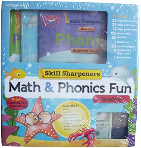 Skill Sharpeners - Standards-based Math and Phonics Activities Fun (Grade 2)