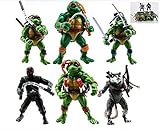 Teenage Mutant Ninja Turtles Anime Moving Action Figures Toy Set, 4.7-Inch, 12cm, Set of 6pc (Without original box)