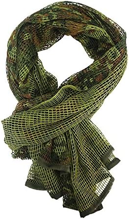 Tactical Mesh Net Camo Scarf For Wargame,Sports & Other Outdoor Activities Camoflage by SPURBO SPORTS