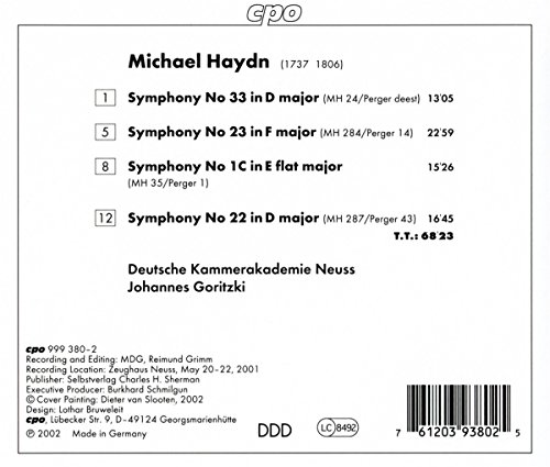 Symphonies 22 23 33 1c Goritzki Kammerakademie Neuss Amazon Pl Music