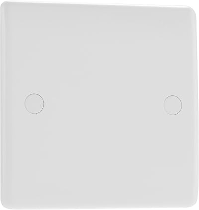 BG Electrical Single Blank Plate Nexus 800 Series White Moulded 894