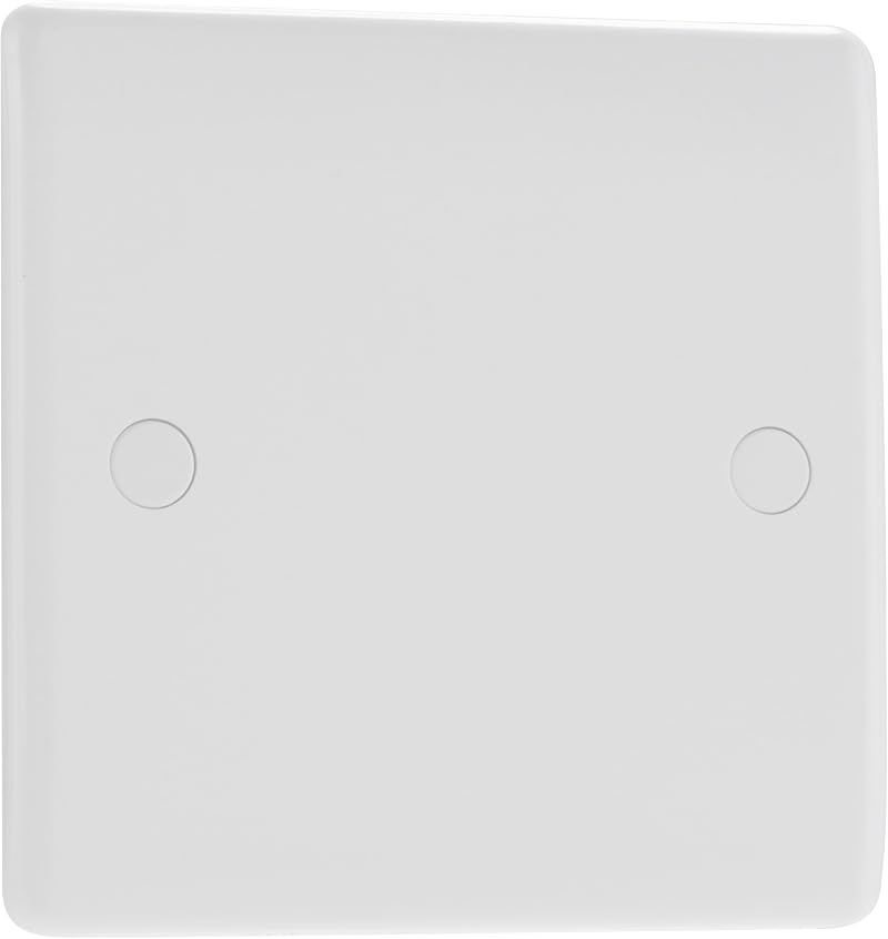 BG Electrical Single Blank Plate Nexus 800 Series White Moulded 894