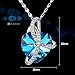 PLATO H Heart Pendant Necklace, Infinity Wrap Crystal Charm, Elegant Gift for Women, Perfect for Birthdays, Anniversaries, Valentine's Day