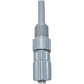 Precision Controls Injection Check Valve, 1/2" PVC &ndash; Spring-Loaded Ball Check, Backflow Preventer for Chlorine &amp; Chemical Injection Systems &ndash; Compatible with LMI &amp; Pulsafeeder Pumps &ndash; Part PCIV12